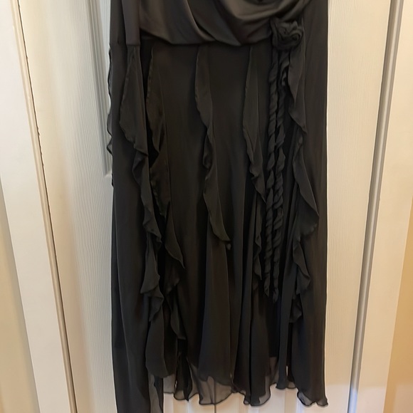 Lapis Handkerchief Hem Fancy Cocktail Dress - Picture 3 of 3